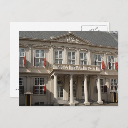 Noordeinde Palace Postkarte (Vorne/Hinten)