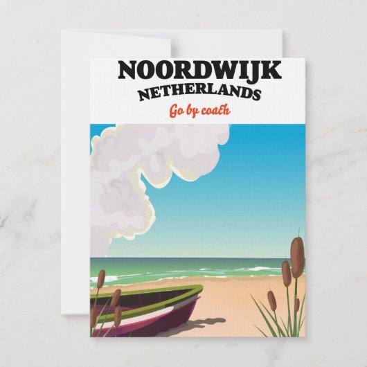 Noordwijk Netherlands travel poster (Vorderseite)