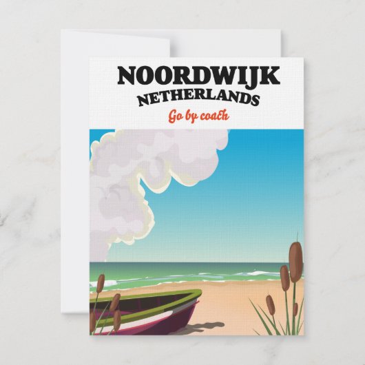 Noordwijk Netherlands travel poster (Rückseite)