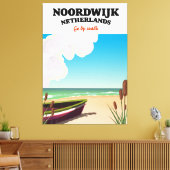 Noordwijk Netherlands travel poster Leinwanddruck (Insitu (Wohnzimmer))