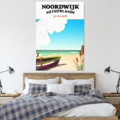 Noordwijk Netherlands travel poster Leinwanddruck (Insitu (Schlafzimmer))