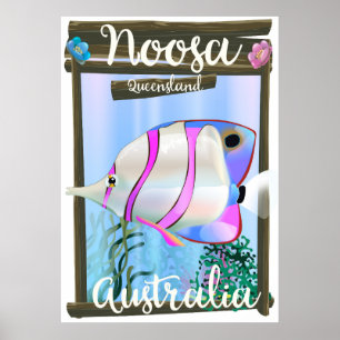 Noosa Australien Vintage-Reiseposter Poster