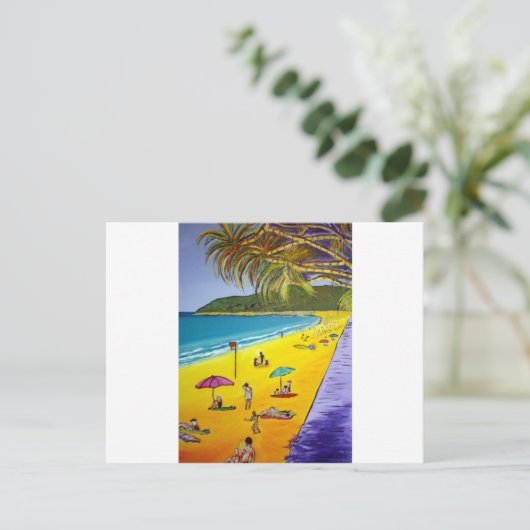 Noosa Beach Postkarte (Stehend Vorderseite)
