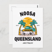 Noosa Beach Queensland Postkarte (Vorne/Hinten)