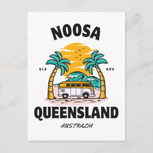 Noosa Beach Queensland Postkarte (Vorderseite)