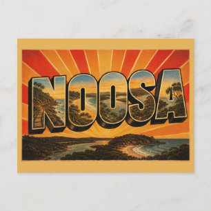 Noosa Queensland Australien Küstenresort Vintage Postkarte