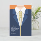 Noose Bachelor Party Einladung (Stehend Vorderseite)