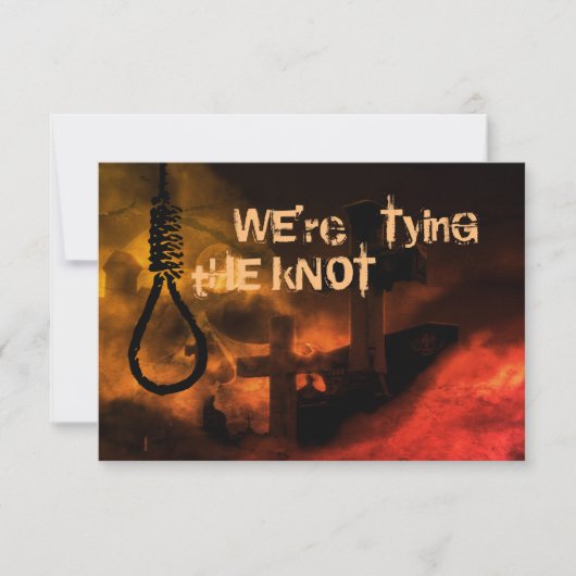 Noose und Graveyard Wir binden die Knotehe Save The Date (Vorderseite)