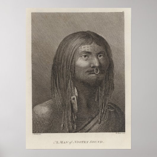 Nootka Man, British Columbia Poster (Vorne)
