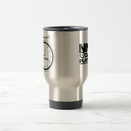 NOP Clock Logokombination Reisebecher (Mittel)