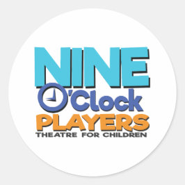 NOP-Farblogo-Aufkleber Runder Aufkleber