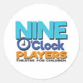 NOP-Farblogo-Aufkleber Runder Aufkleber (Vorderseite)