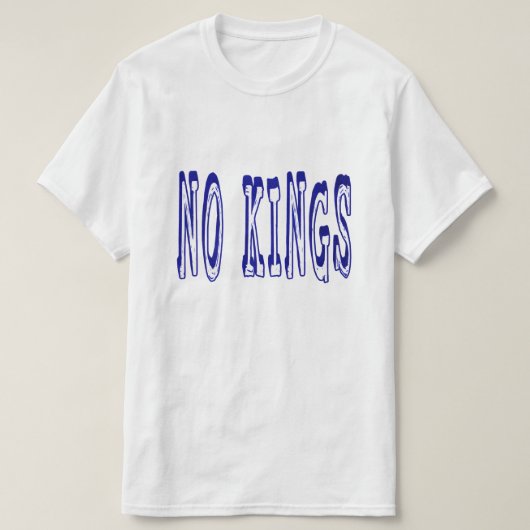 NOP mit Crown - Anti-King Bold Statement Design T T-Shirt (Design vorne)