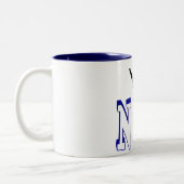 NOP mit Crown - Anti-King Bold Statement Design Zweifarbige Tasse (Links)