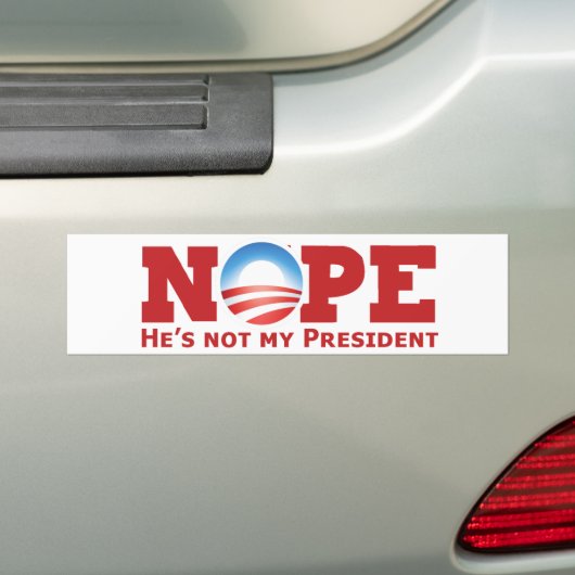 Nope anti-obama nobama autoaufkleber (Auf Auto)