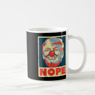 Nope Anti Trump Clown Vintag Retro Impeach No Don Kaffeetasse