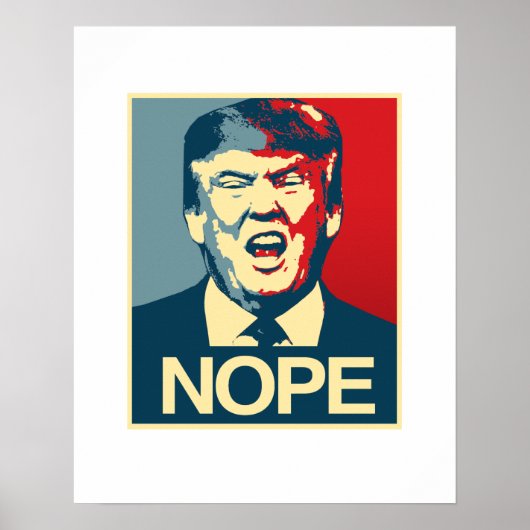 NOPE - Anti-Trump-Poster - Anti-Trump - Poster (Vorne)