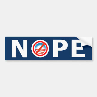 NOPE AntiObama Autoaufkleber
