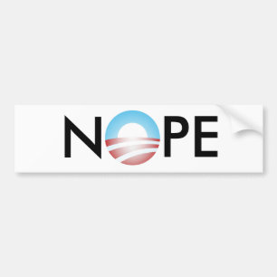 NOPE AntiObama Autoaufkleber