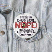 Nope AntiObama Knopf Button (Beispiel)