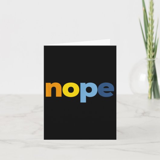 Nope Aroace Pride Lgbtq - Lgbt Aro Ace Aromantic A Karte (Vorderseite)