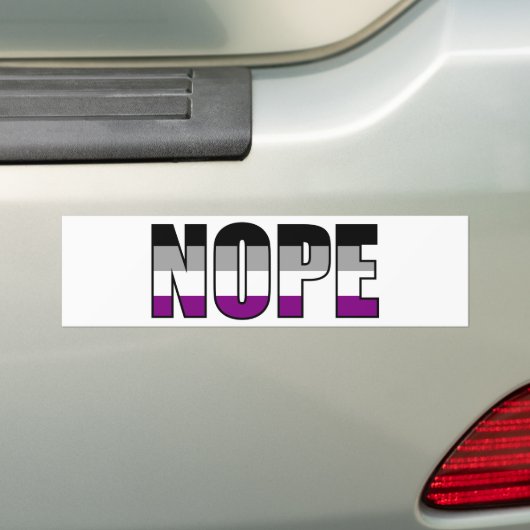 Nope Asexual Pride Flag Ace Pride Autoaufkleber (Auf Auto)