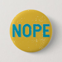 NOPE - Beunruhigte Typografie in Gelb und Blau