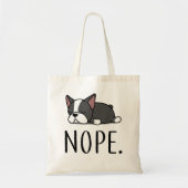 Nope Boston Terrier Tragetasche (Vorne)