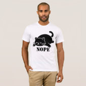 NOPE Cat Funny T Shirt for Cat Lovers (Vorne ganz)