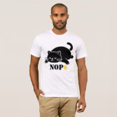 NOPE Cat Funny T Shirt for Cat Lovers (Vorne ganz)