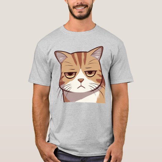 Nope Cat T-Shirt (Vorderseite)