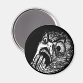 Nope Comic face Magnet (Vorderseite/Rückseite)