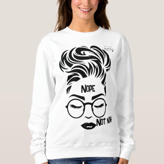 Nope Crewneck Sweater Sweatshirt (Vorderseite)