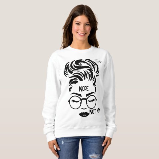 Nope Crewneck Sweater Sweatshirt (Vorne ganz)