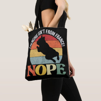 Nope frenchie ist nicht aus Frankreich - schwarze Tasche