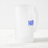"Nope" Frosted Glass Tasse (VorderseiteRechts)