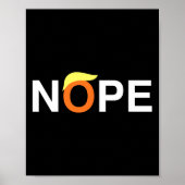Nope Funny AntiTrump Poster (Vorne)