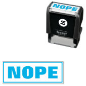 NOPE Funny Meme Simple Typografie Niedlich Humoris Permastempel (Beispiel)