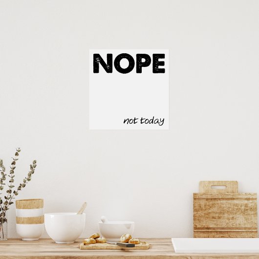 Nope Funny Poster (Küche)
