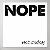 Nope Funny Poster (Vorne)