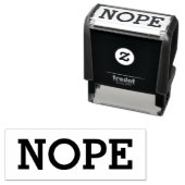 NOPE Funny Self Inking Briefmarke Permastempel (Beispiel)
