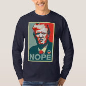 "Nope" gegen Trump-Shirt T-Shirt (Vorderseite)