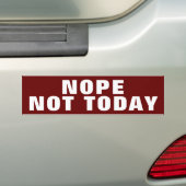 NOPE HEUTE AUTOAUFKLEBER (Auf Auto)