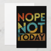 NOPE HEUTE EINLADUNG (Vorne/Hinten)