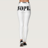 NOPE. Hintern-Druck-Yogahosen Leggings (Rückseite)