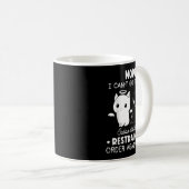 Nope I Can't Go To Hell Satan Still Has A Restrain Kaffeetasse (VorderseiteRechts)