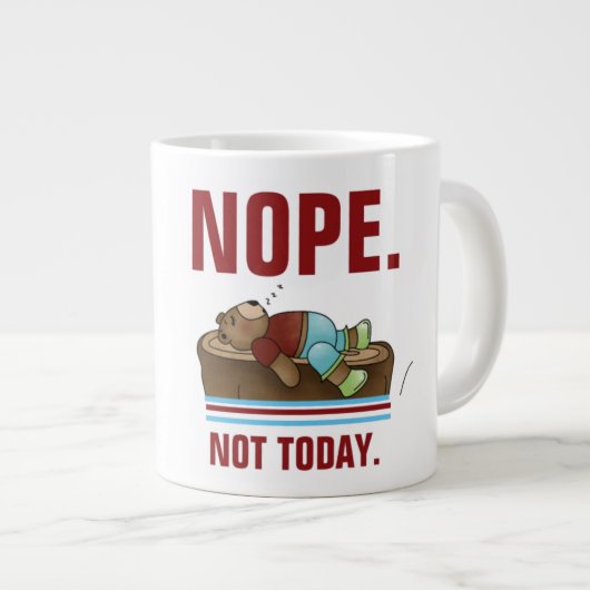 Nope - Jumbo-Tasse (Vorderseite Rechts)