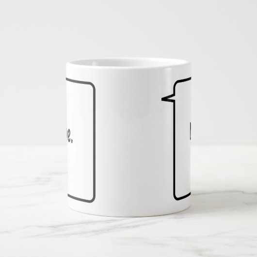 NOPE Jumbo-Tasse (Vorderseite)