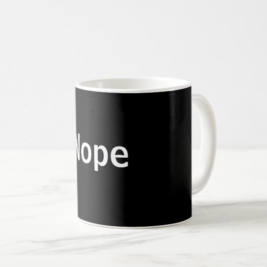 Nope Kaffeetasse (VorderseiteRechts)