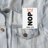 NOPE. Keine Könige. Button (Insitu)